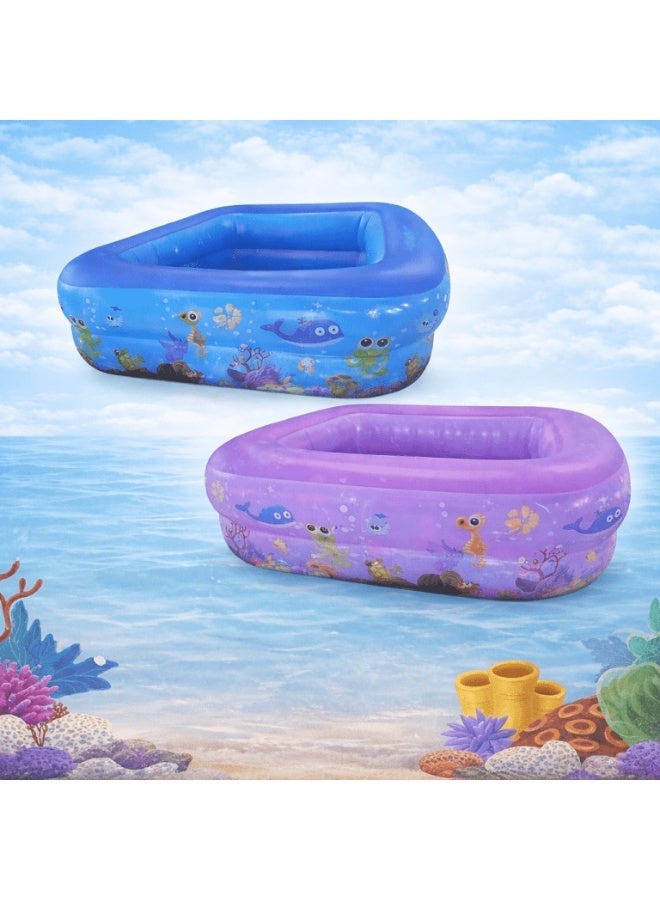 Inflatable Swimming Pool for Kids – 120cm Durable PVC Pool – SHUIXIHA SXH-661A - Image 2